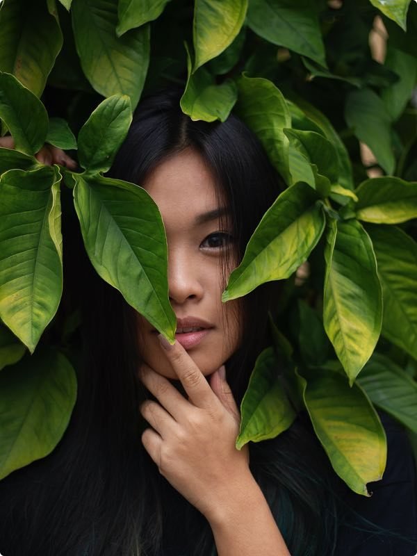 Girl in green